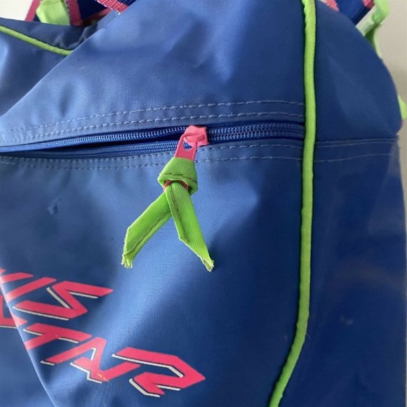 Dynastar Ski Duffle Boot Bag Vintage Taiwan Blue Pink Green - Picture 7 of 10